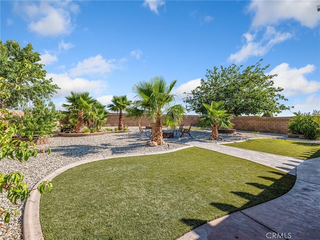 27239 Peach Tree Ln, Helendale, CA 92342 - fenced backyard featuring a patio area