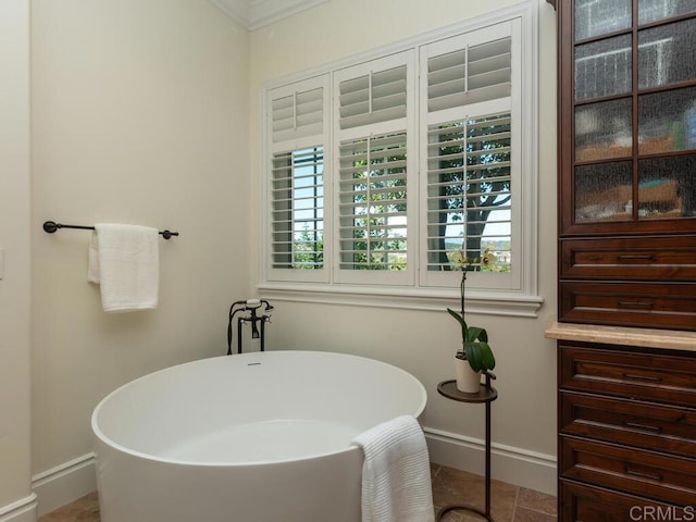 32110 Dos Ninas, Bonsall, CA 92003 - bathroom featuring a soaking tub and tile patterned floors