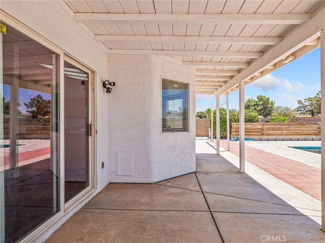 22163 Broken Lance Rd, Apple Valley, CA 92307 - fenced backyard featuring a patio area