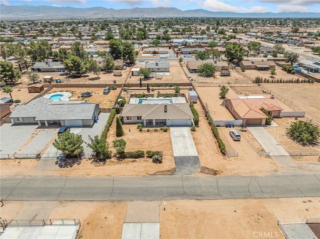 22163 Broken Lance Rd, Apple Valley, CA 92307 - aerial perspective of suburban area featuring mountains