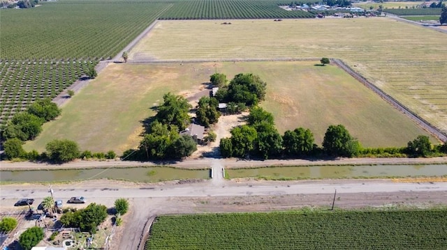 45660 Shain Ave, Dos Palos, CA 93620 - aerial view of property's location featuring rows of crops and rural landscape