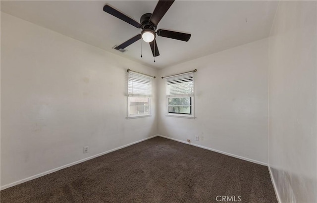 35354 Ave A, Yucaipa, CA 92399 - spare room with dark carpet and ceiling fan