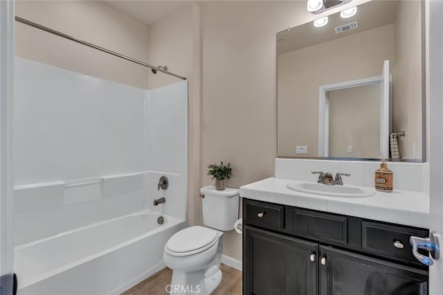 860 Fritz Dr, Los Banos, CA 93635 - full bath with vanity, shower / washtub combination, and tile patterned flooring