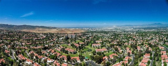 834UnitP Ronda Mendoza, Laguna Woods, CA 92637 - aerial overview of property's location featuring a mountain backdrop