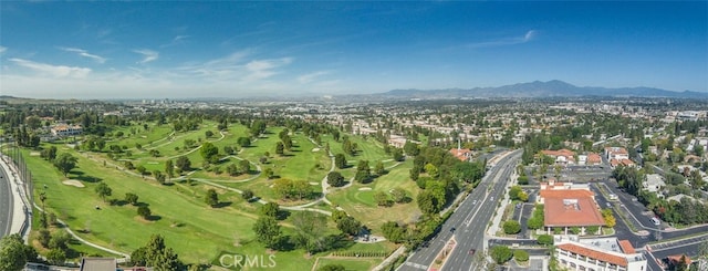 834UnitP Ronda Mendoza, Laguna Woods, CA 92637 - aerial view of property and surrounding area featuring a mountain backdrop
