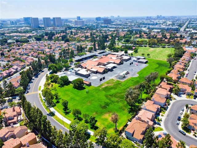 19 Las Cruces, Irvine, CA 92614 - aerial view of property and surrounding area with nearby urban area