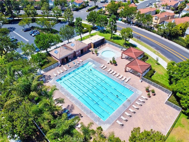 19 Las Cruces, Irvine, CA 92614 - drone / aerial view of a pool