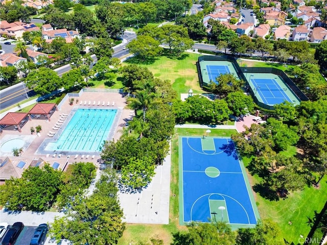 19 Las Cruces, Irvine, CA 92614 - aerial perspective of suburban area with a pool