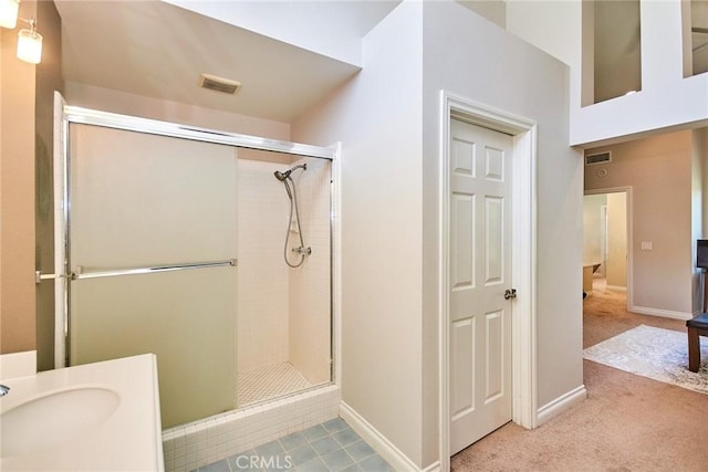 19 Las Cruces, Irvine, CA 92614 - bathroom with a stall shower and vanity