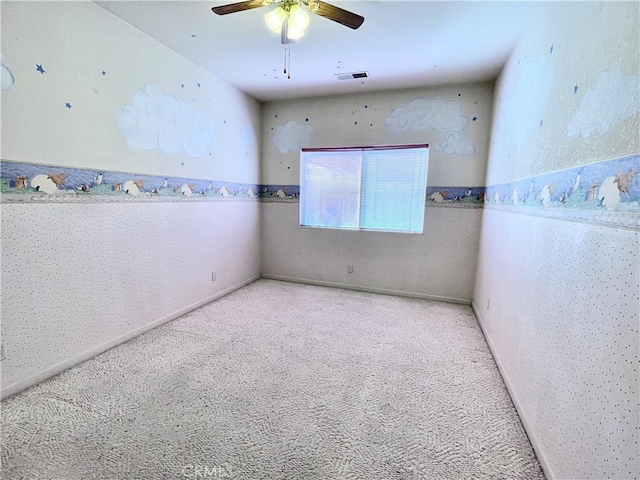 224 Stonewood Dr, Los Banos, CA 93635 - unfurnished room with a ceiling fan and carpet flooring