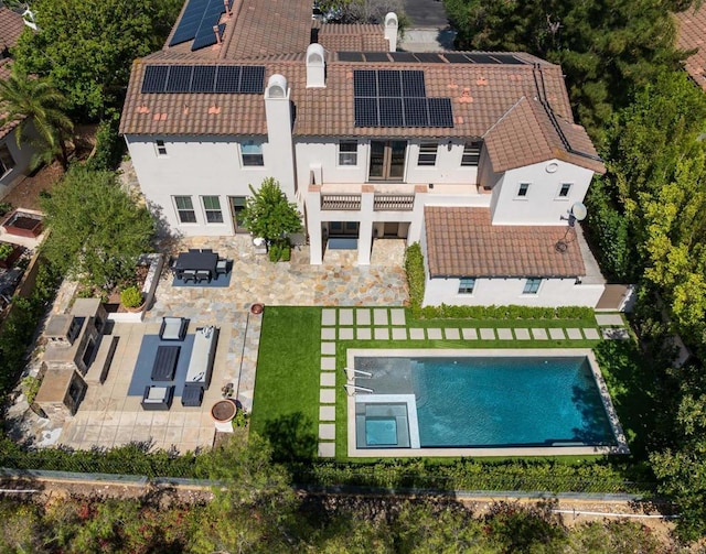 7425 Rancho Cabrillo Trl, San Diego, CA 92127 - view from above of property featuring a pool