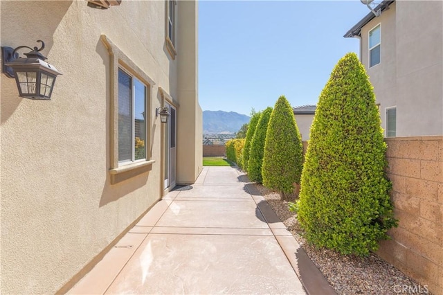 11645 Wiggins Ct, Yucaipa, CA 92399 - view of patio with a mountain view