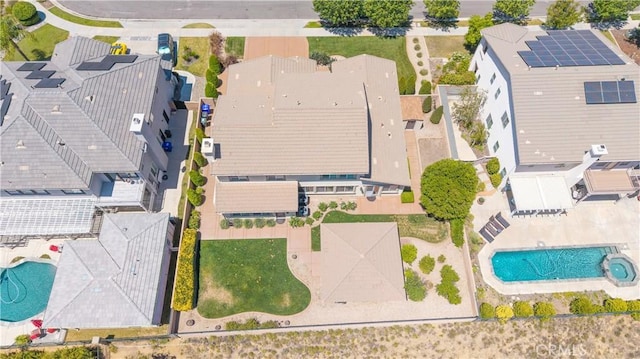 11645 Wiggins Ct, Yucaipa, CA 92399 - drone / aerial view of a pool