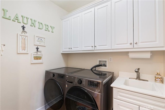 11645 Wiggins Ct, Yucaipa, CA 92399 - laundry area featuring washing machine and dryer and cabinet space