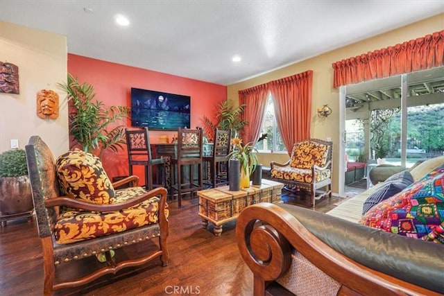 57 Mountain Laurel Way, Azusa, CA 91702 - living room with recessed lighting and wood finished floors