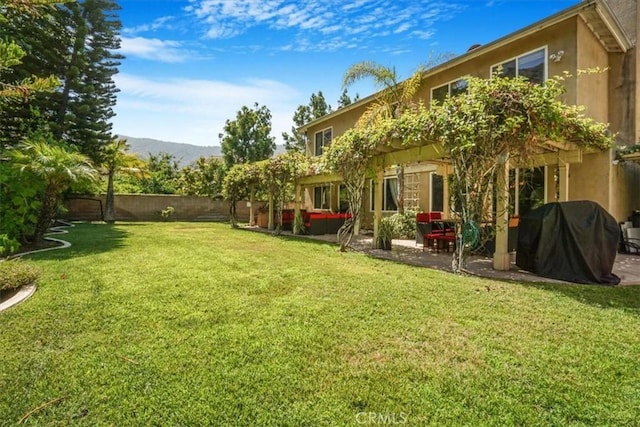 57 Mountain Laurel Way, Azusa, CA 91702 - fenced backyard featuring a patio and a mountain view