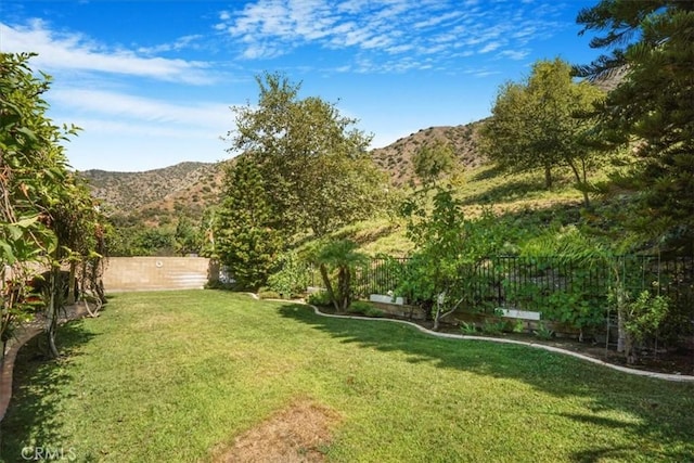 57 Mountain Laurel Way, Azusa, CA 91702 - fenced backyard with a mountain view