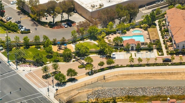 2437 Sanabria Ln, Brea, CA 92821 - drone / aerial view of a pool area