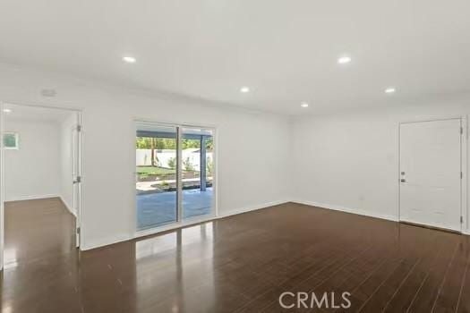 4775 Beverly Ct, Riverside, CA 92506 - spare room featuring wood finished floors and recessed lighting