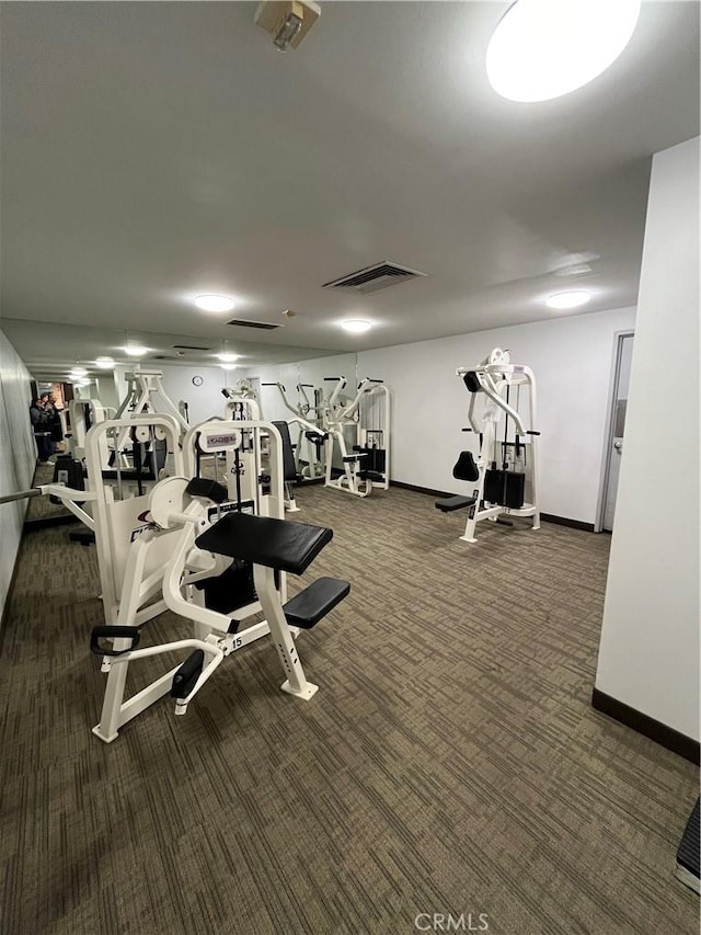 800 W 1st St Unit 2002, Los Angeles, CA 90012 - workout area with carpet floors