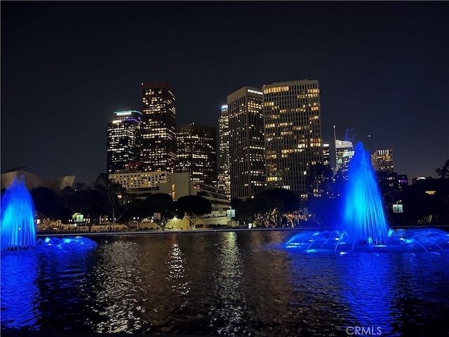 800 W 1st St Unit 2002, Los Angeles, CA 90012 - water view with a view of city lights