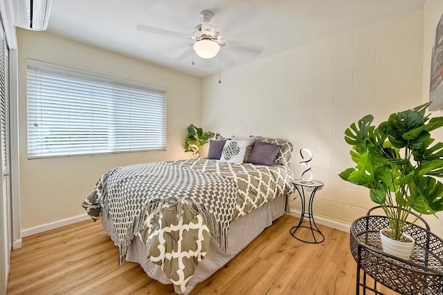6229 Caminito Basilio, San Diego, CA 92111 - bedroom featuring light wood finished floors and a ceiling fan