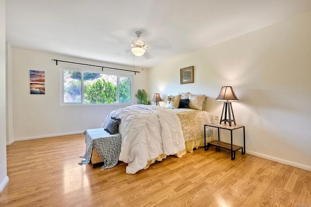 6229 Caminito Basilio, San Diego, CA 92111 - bedroom featuring light wood-type flooring and ceiling fan