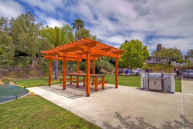 6229 Caminito Basilio, San Diego, CA 92111 - view of property's community with a pergola and a patio area