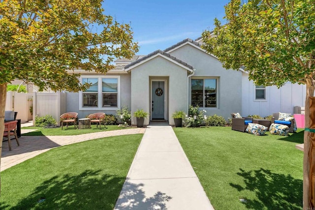 2051 Julie Dawn Pl, Escondido, CA 92026 - view of front of property featuring stucco siding and an outdoor hangout area