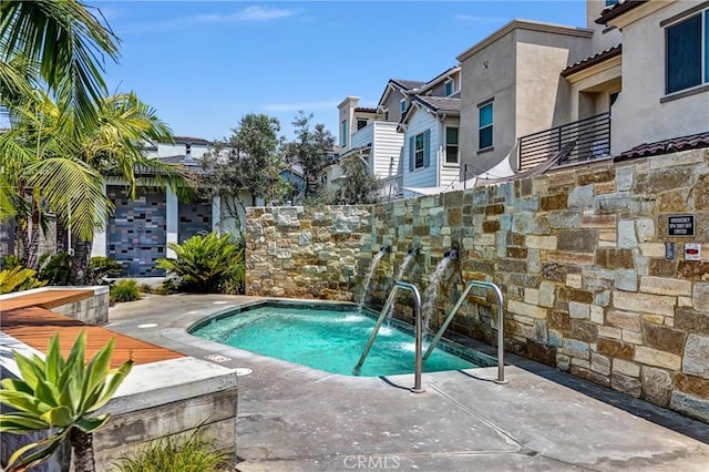 791 S Mosaic St, Anaheim, CA 92805 - view of swimming pool with a community hot tub