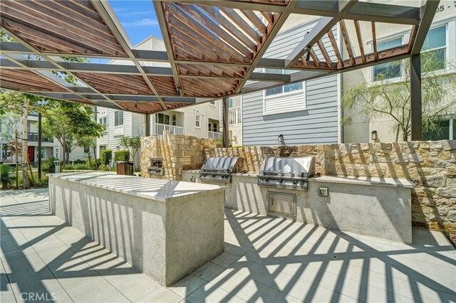 791 S Mosaic St, Anaheim, CA 92805 - view of patio / terrace with area for grilling and a pergola