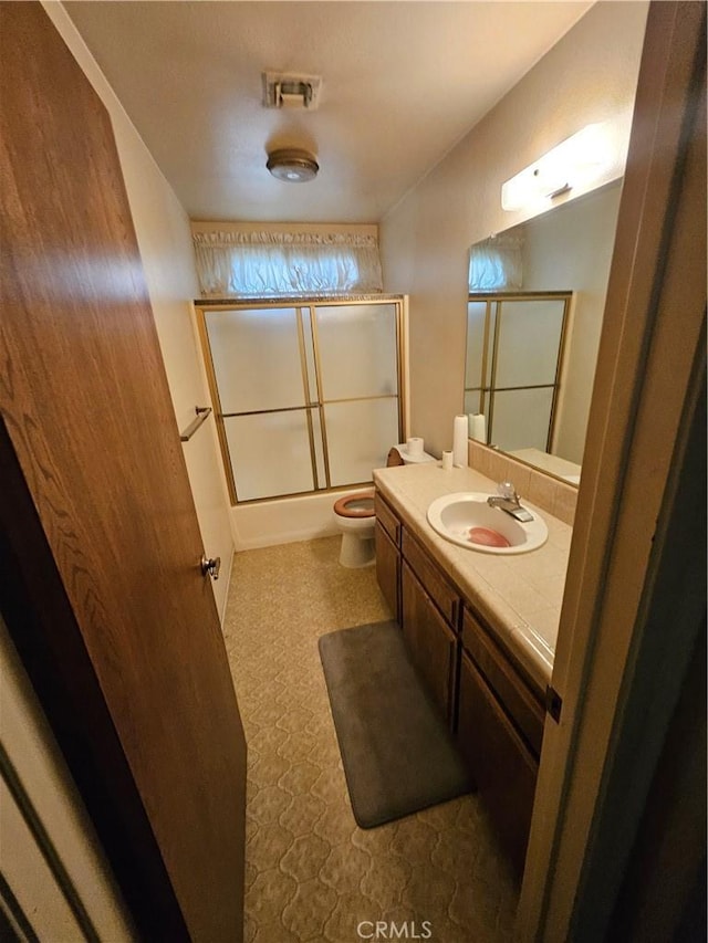 12546 Rain Shadow Rd, Victorville, CA 92395 - full bath featuring vanity, bathtub / shower combination, and tile patterned floors