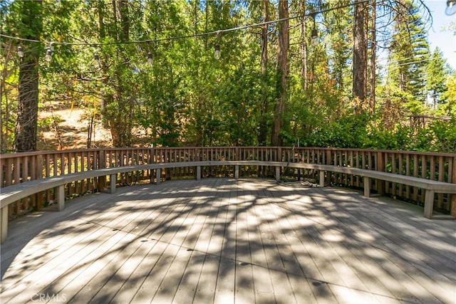 514 Riviera Dr, Lake Arrowhead, CA 92352 - view of wooden deck