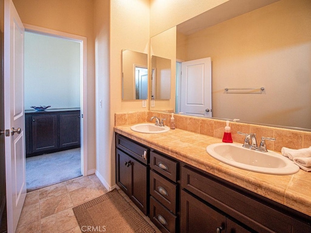 9275 Serenity St, Riverside, CA 92508 - full bathroom featuring double vanity and baseboards