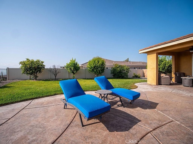 9275 Serenity St, Riverside, CA 92508 - fenced backyard with a patio