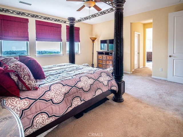 9275 Serenity St, Riverside, CA 92508 - carpeted bedroom with baseboards and a ceiling fan