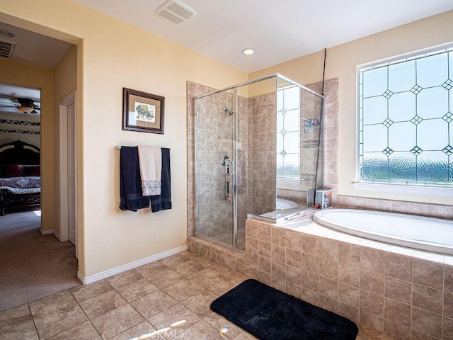 9275 Serenity St, Riverside, CA 92508 - bathroom with a garden tub, a shower stall, and ensuite bath
