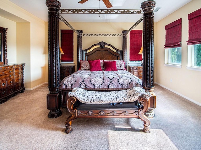 9275 Serenity St, Riverside, CA 92508 - carpeted bedroom featuring baseboards and ceiling fan