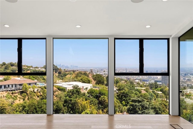 9336 Lloydcrest Dr, Beverly Hills, CA 90210 - detailed view of wood finished floors and recessed lighting