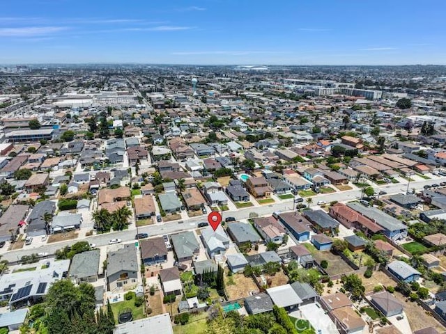4708 W 132nd St, Hawthorne, CA 90250 - aerial view of property and surrounding area with nearby suburban area