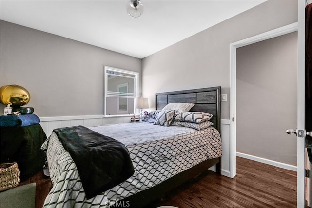 4708 W 132nd St, Hawthorne, CA 90250 - bedroom featuring wood finished floors and a wainscoted wall