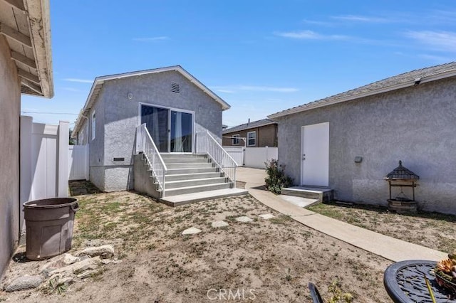 4708 W 132nd St, Hawthorne, CA 90250 - back of house with stucco siding and entry steps