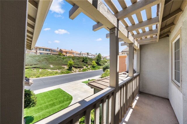 45339 Tiburcio Dr, Temecula, CA 92592 - balcony with a residential view and a pergola