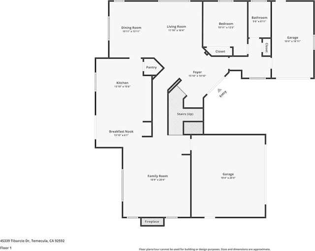 45339 Tiburcio Dr, Temecula, CA 92592 - view of property floor plan