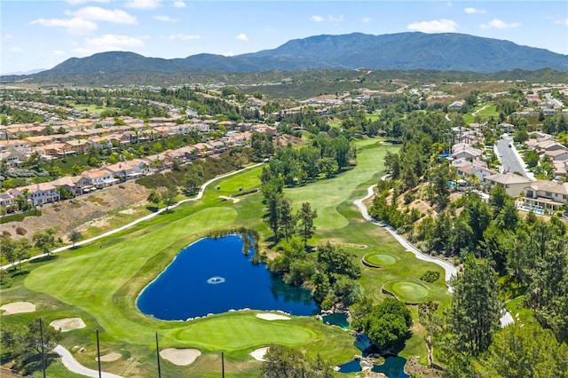 45339 Tiburcio Dr, Temecula, CA 92592 - aerial perspective of suburban area featuring a water and mountain view and a local golf course