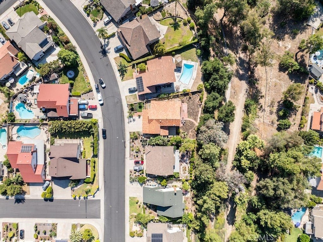 20329 Rim Ridge Rd, Walnut, CA 91789 - aerial view of property and surrounding area featuring a pool and nearby suburban area