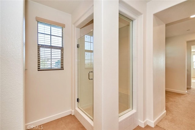 245 Snapdragon Ln, Glendora, CA 91741 - full bath with baseboards and a stall shower