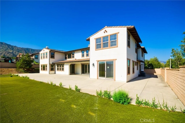 245 Snapdragon Ln, Glendora, CA 91741 - back of property featuring a patio area, stucco siding, a mountain view, and a tile roof