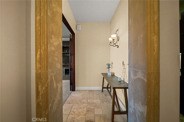 43650 La Cruz Dr, Temecula, CA 92590 - corridor with stone tile floors and baseboards