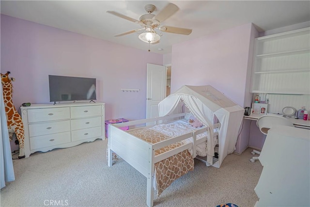 25531 Durant Pl, Stevenson Ranch, CA 91381 - bedroom with carpet floors and ceiling fan